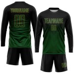 Gold Schwarz Jersey Grün-Alte Uniform Custom Sublimation Fußball Gold Schwarz Jersey Grün-Alte Uniform Custom Sublimation Fußball