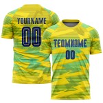 Blaues Trikot Royal-Light Custom Sublimation Fußballuniform Auswärts Gold Blaues Trikot Royal-Light Custom Sublimation Fußballuniform Auswärts Gold
