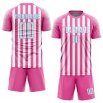 Rosa Sublimation Uniform Blau Jersey Weiß-Licht Custom Fußball Rosa Sublimation Uniform Blau Jersey Weiß-Licht Custom Fußball
