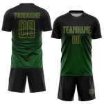 Gold Schwarz Jersey Grün-Alte Uniform Custom Sublimation Fußball Gold Schwarz Jersey Grün-Alte Uniform Custom Sublimation Fußball