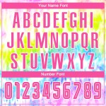 Benutzerdefinierte Trikot Krawatte Sublimation Fußball Uniform Farbstoff Rosa-Weiß Benutzerdefinierte Trikot Krawatte Sublimation Fußball Uniform Farbstoff Rosa-Weiß