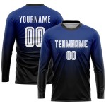 Fade Royal Sublimation Uniform Trikot Custom Soccer Fashion Weiß-Schwarz Fade Royal Sublimation Uniform Trikot Custom Soccer Fashion Weiß-Schwarz
