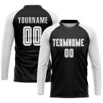 Weiß Schwarz Sublimation Custom Fußball Jersey Uniform Weiß Schwarz Sublimation Custom Fußball Jersey Uniform