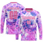 Dye Fußballuniform Custom Sublimation Jersey Krawatte Pink-Weiß Dye Fußballuniform Custom Sublimation Jersey Krawatte Pink-Weiß